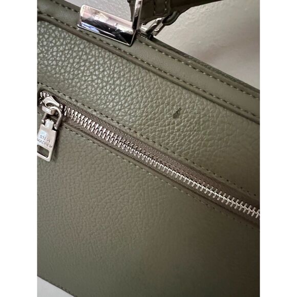 Steve Madden BMatteo top handle satchel in olive green - Picture 8 of 13
